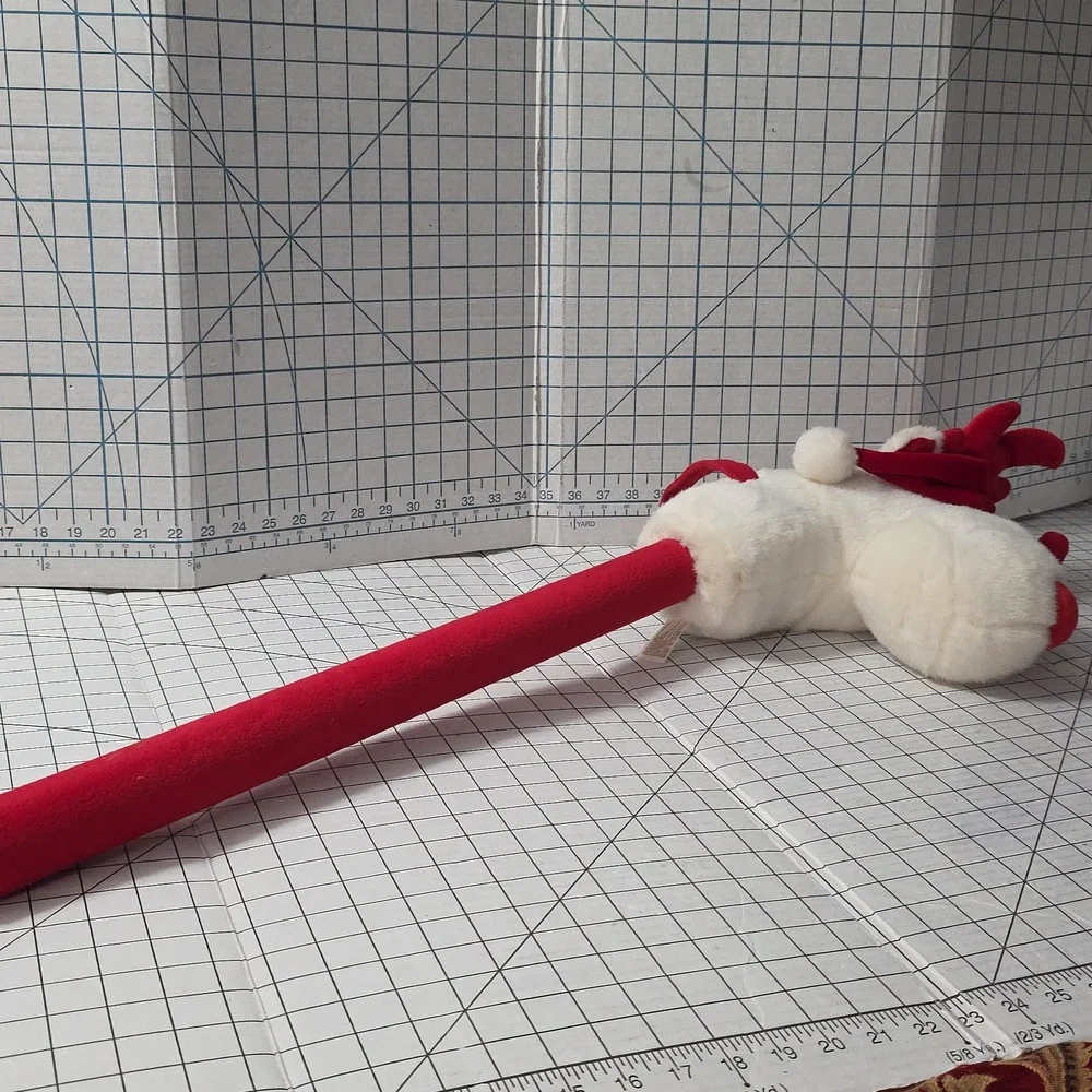 Dan Dee Collector's Choice Musical Plush‎ Reindeer/Moose Hobby Horse, White/Red
